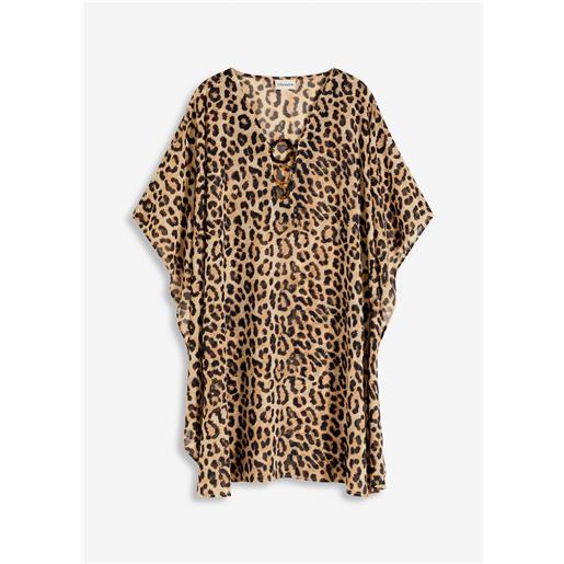 bonprix tunica copricostume in chiffon leggero-beige