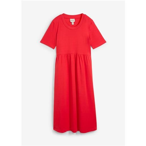 bonprix abito in jersey di puro cotone-rosso
