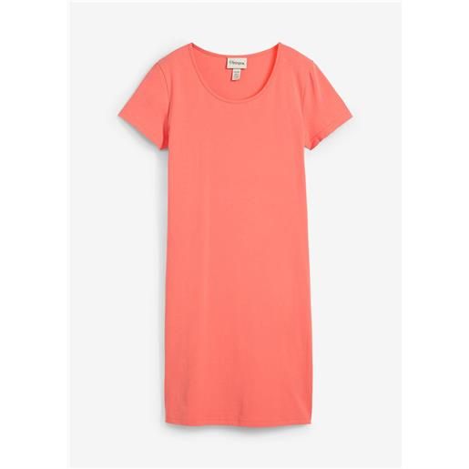 bonprix abito in jersey di cotone biologico elasticizzato-fucsia