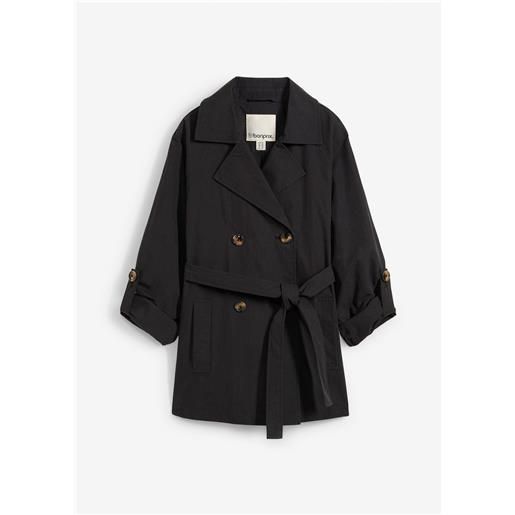 bonprix trench corto-nero