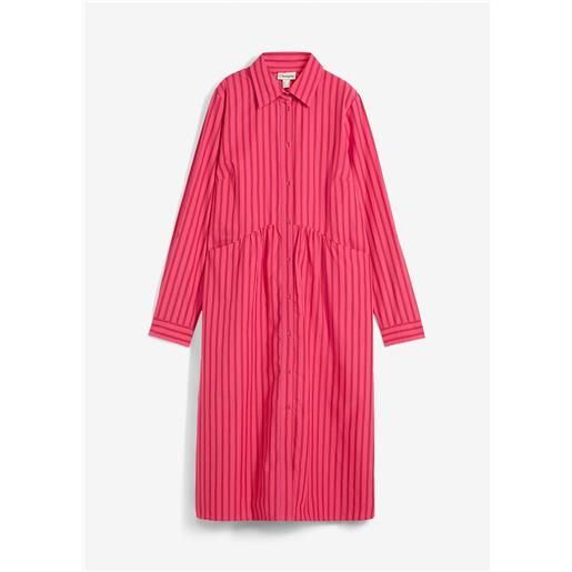 bonprix abito in puro cotone con colletto-rosso