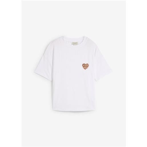 bonprix maglia cropped in misto viscosa elasticizzato-bianco