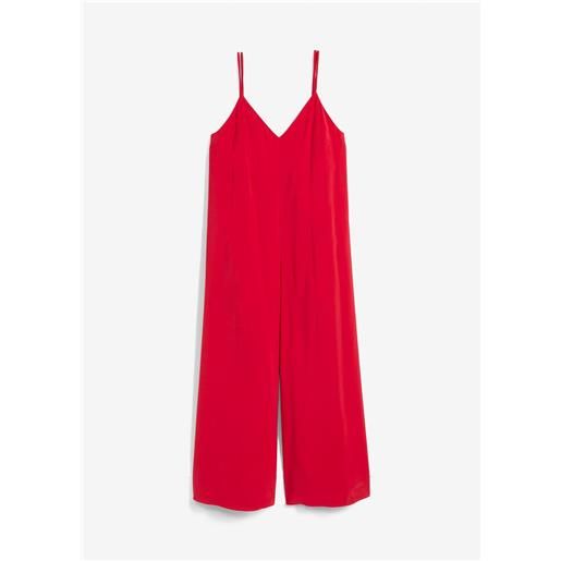 bonprix tuta elegante in misto viscosa con spalline regolabili-rosso