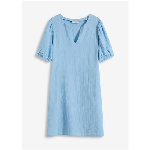 bonprix abito corto in mussola-blu