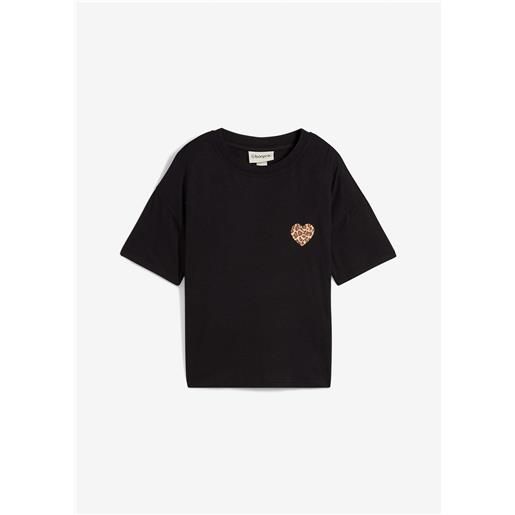 bonprix maglia cropped in misto viscosa elasticizzato-nero