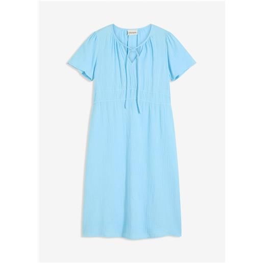 bonprix abito tunica in mussola-blu