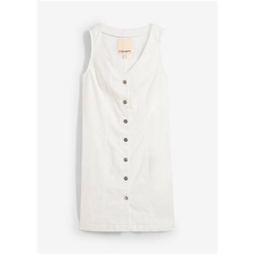 bonprix abito di jeans-bianco