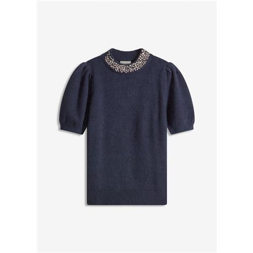 bonprix maglione con strass-blu