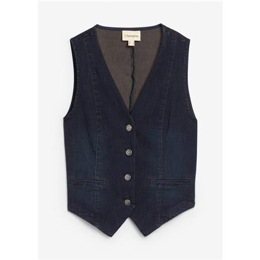 bonprix gilet in jeans-blu