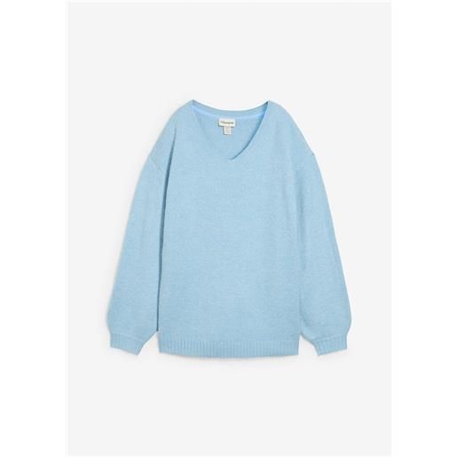 bonprix maglione con scollo a v-blu