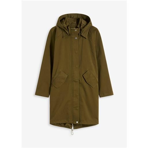 bonprix parka idrorepellente-verde