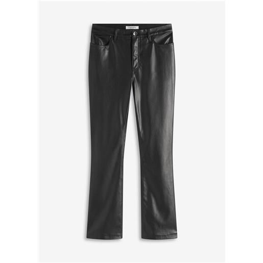 bonprix pantaloni in similpelle-nero