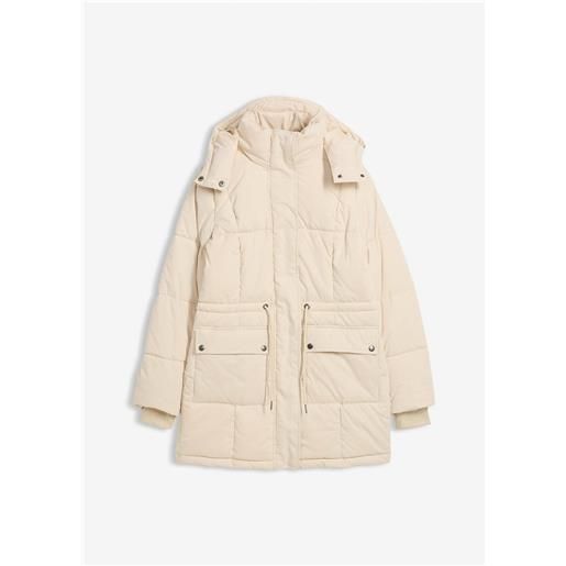 bonprix giubbotto invernale con laccetto regolabile in vita-beige