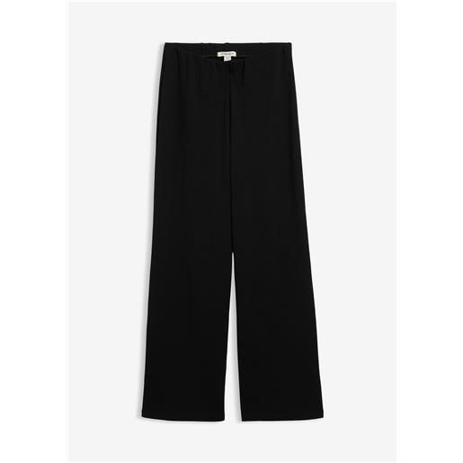 bonprix pantaloni a coste in misto cotone biologico-nero