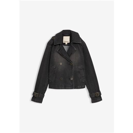 bonprix trench in denim-nero