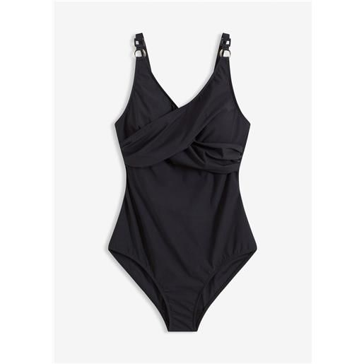 bonprix costume intero con effetto modellante leggero-nero