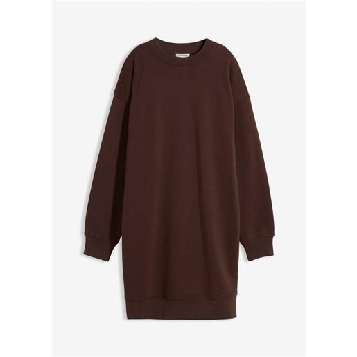 bonprix abito in felpa oversize-marrone