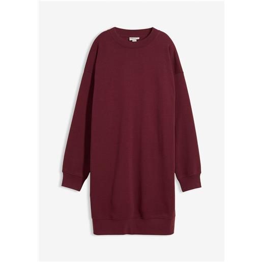 bonprix abito in felpa oversize-rosso