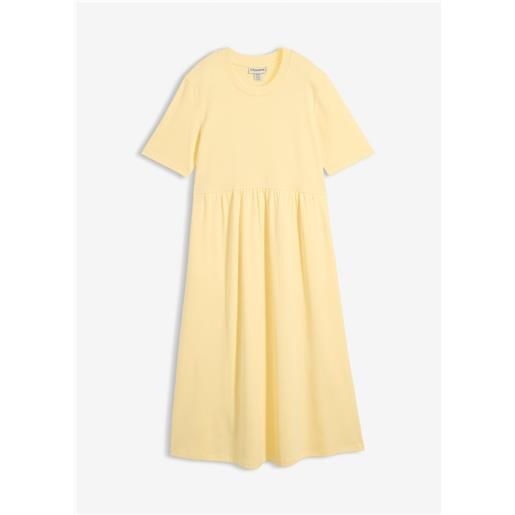 bonprix abito in jersey di puro cotone-giallo