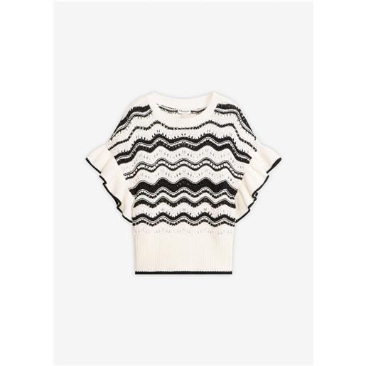 bonprix t-shirt in maglia-bianco