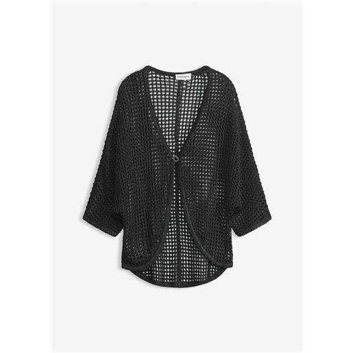 bonprix cardigan traforato-nero