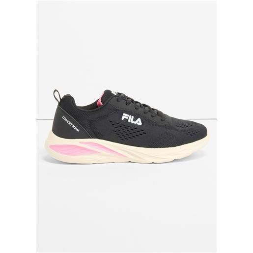 bonprix sneaker fila con suola leggera-nero