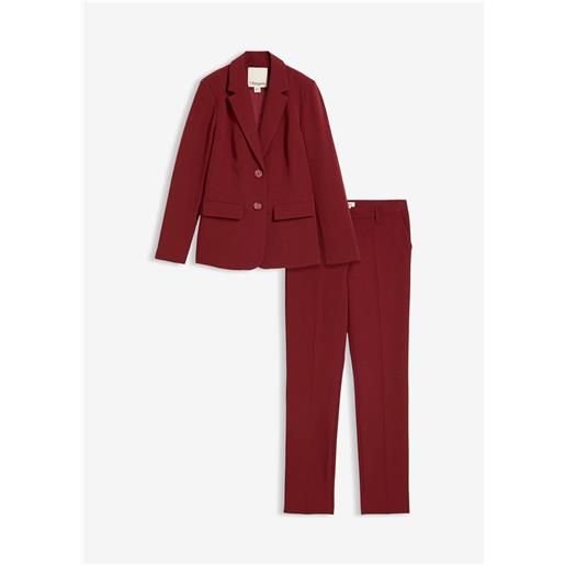 bonprix tailleur giacca e pantaloni-rosso