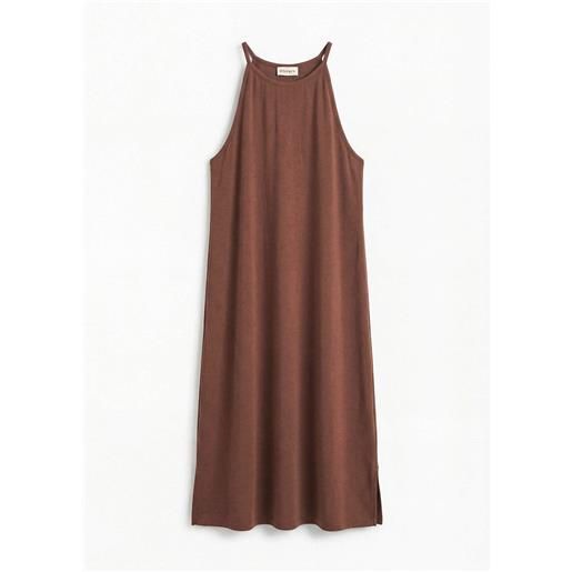 bonprix abito in jersey di misto lyocell fluido-marrone