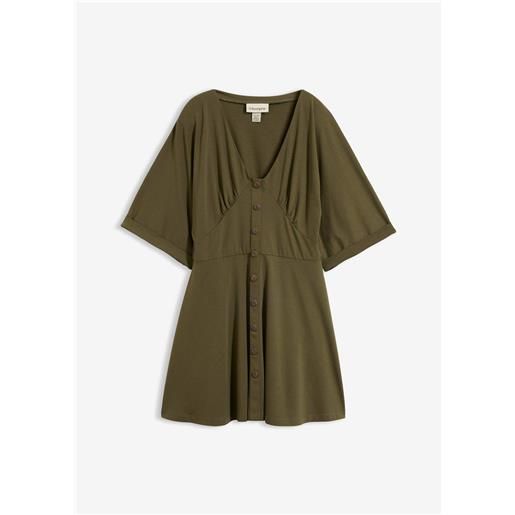 bonprix miniabito sciancrato-verde