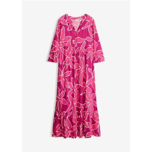 bonprix abito tunica in viscosa fluida-fucsia