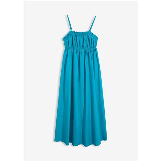 bonprix abito con spalline in puro cotone biologico-blu