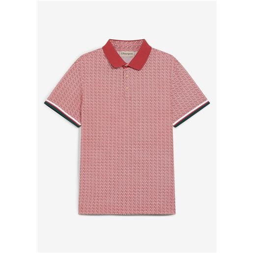 bonprix polo in jersey di puro cotone biologico a maniche corte-rosso