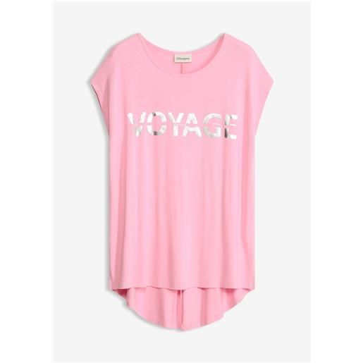 bonprix maglia lunga in misto viscosa-rosa