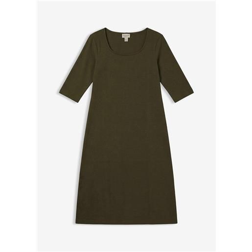 bonprix abito in jersey di puro cotone biologico-verde