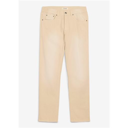 bonprix jeans regular fit in denim colorato leggero, con vita elasticizzata, taglio straight-beige