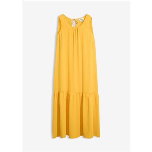 bonprix abito lungo dalla linea ampia-giallo
