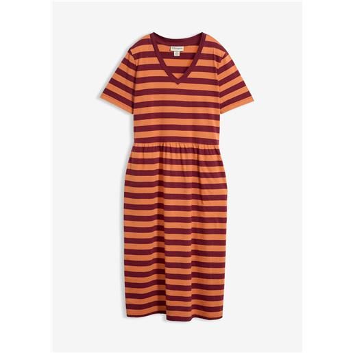 bonprix abito in jersey di cotone biologico-arancione