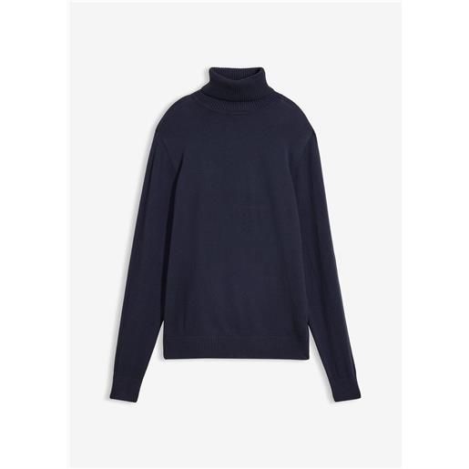 bonprix maglione a collo alto-blu