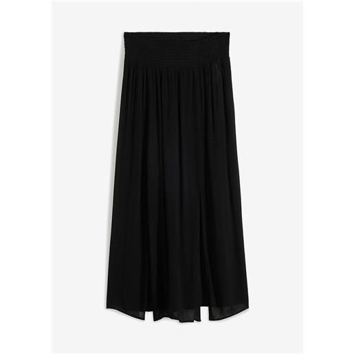 bonprix gonna lunga in viscosa fluente-nero
