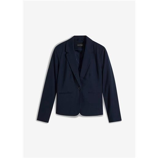 bonprix blazer con tasche a filetto-blu