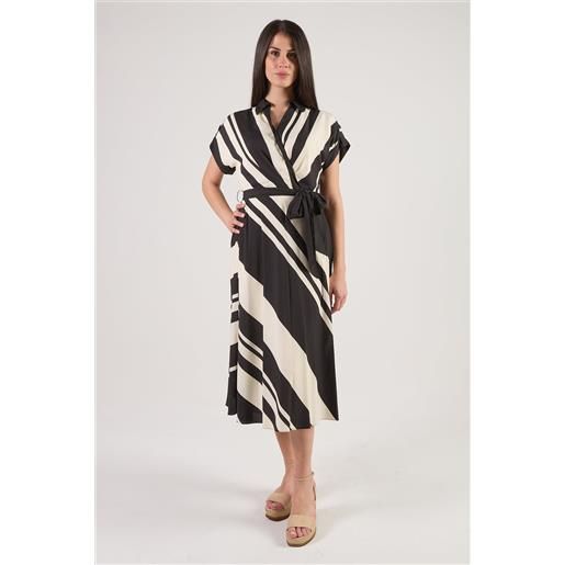 Abito donna fantasia a righe mlt