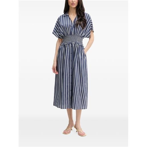 Joseph Ribkoff abito midi a righe - blu