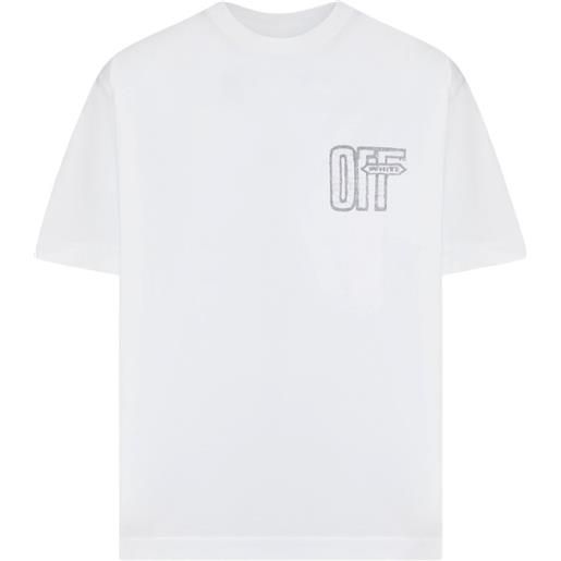 Off-White t-shirt con stampa arrow - bianco