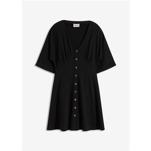 bonprix miniabito sciancrato-nero