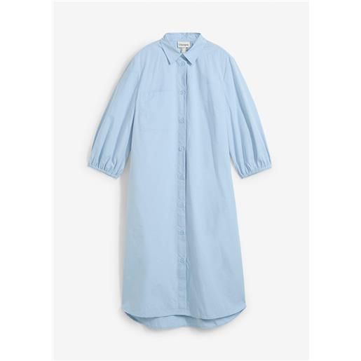 bonprix abito chemisier in cotone leggero-blu
