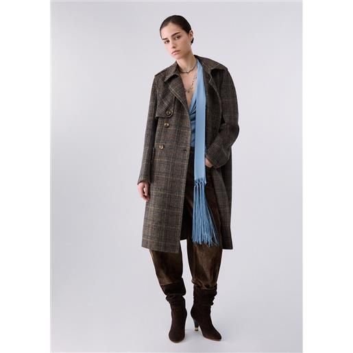 Liu jo cappotto lungo in lana, check