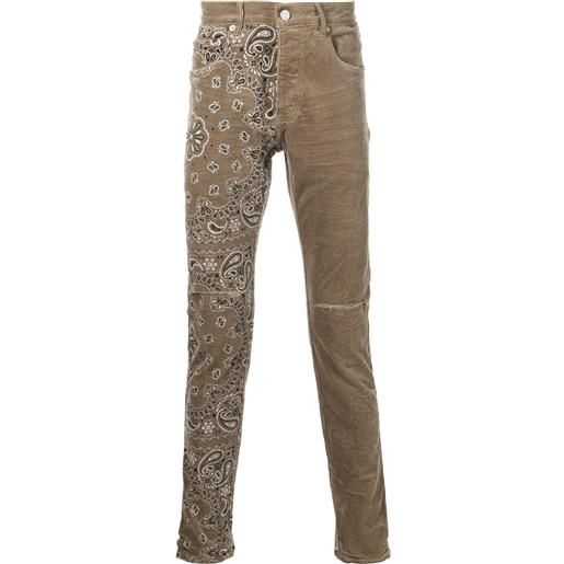 Purple Brand jeans skinny con stampa - toni neutri