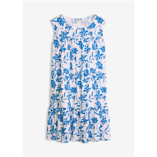 bonprix abito midi in puro cotone-bianco