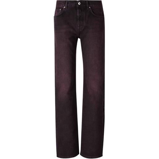 Off-White jeans con applicazione logo - viola