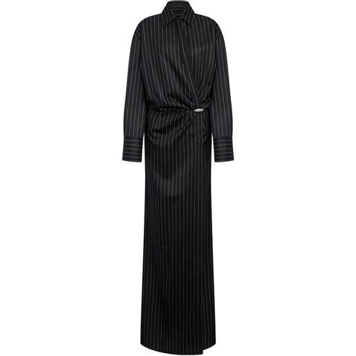 DONDUP maxi abito a maniche lunghe - nero